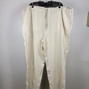 Tommy Bahama Relax Men’s 100% Linen On The Beach Pants Off White Size 5XB